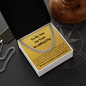 Son On your Wedding Day Cuban Link Chain Necklace