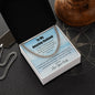 Amazing Husband Necklace Chain Message Card Gift