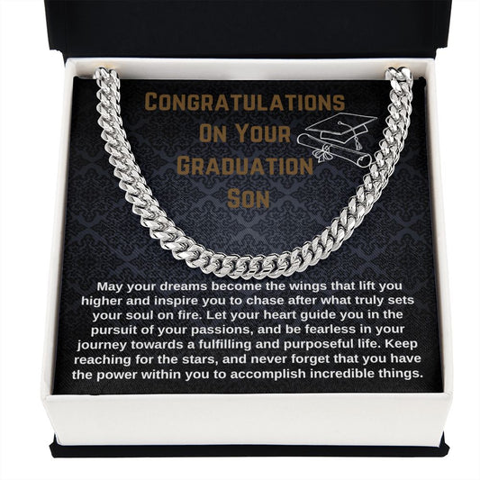 Congratulations On Your Graduation Grandson Necklace Graduate Gift