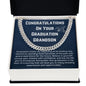 Congratulations On Your Graduation Grandson Necklace Graduate Gift