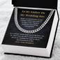 To My Father On My Wedding Day Necklace Bridal Present