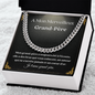 Grand-Père Collier Cadeau French Grandfather Chain Necklace Card