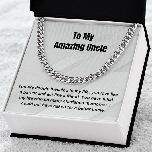 Amazing Uncle Chain Present Jewelry lover Gift