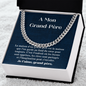 Grand-Père Collier Cadeau French Grandfather Chain Necklace Card