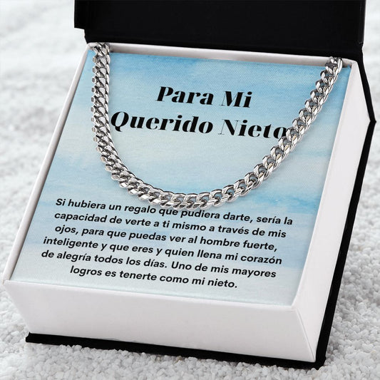 Querido Nieto Regalo Collar Spanish Grandson Necklace Gift