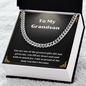 Grandson Chain Gift From Grandpa Message Card