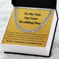 Son On your Wedding Day Cuban Link Chain Necklace
