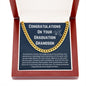 Congratulations On Your Graduation Grandson Necklace Graduate Gift