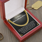 Père Collier Cadeau French Father Chain Necklace Message Card
