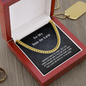 Chain Necklace Present for Son in Law Message Card