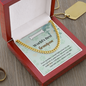 Male Cuban Link Chain Present Grandpaw Necklace Gift