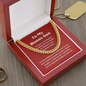 Bonus Son Message Card Necklace Chain Present