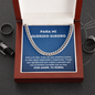 Querido Suegro Collar Regalo Spanish Father-In-Law Card Necklace Chain