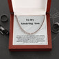Son Chain Necklace Card Gift