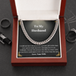 Husband Cuban Link Chain Necklace Present By Wife