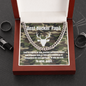 Best Buckin' Papa Collar Regalo Spanish Hunter Dad Card Necklace Chain