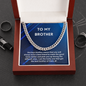 Brother Cuban Link Chain Necklace Present