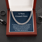 Grand-Père Collier Cadeau French Grandfather Chain Necklace Card