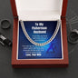 Fisherman Husband Necklace Chain Message Card Gift