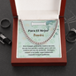 Mejor Pawdre Collar Regalo Spanish Dog Dad Card Necklace Chain