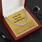 Son On your Wedding Day Cuban Link Chain Necklace