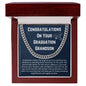 Congratulations On Your Graduation Grandson Necklace Graduate Gift