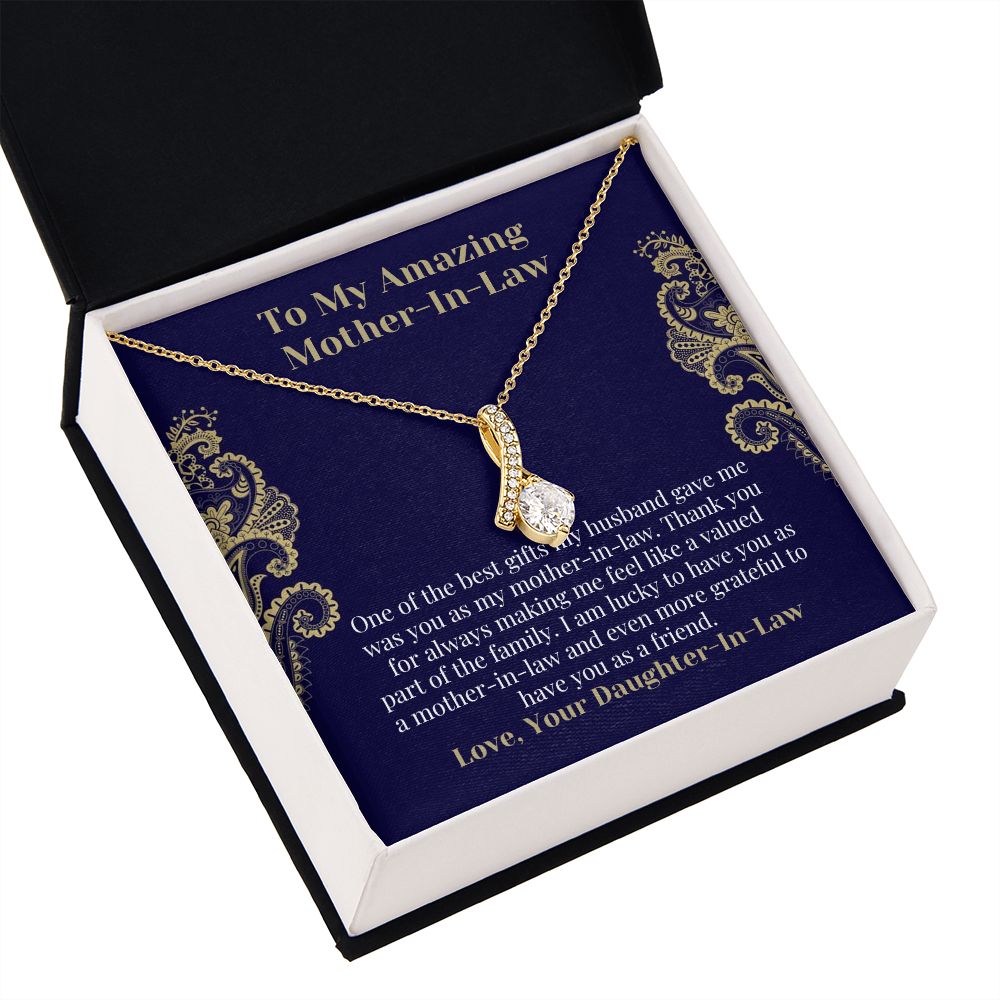 Mother-In-Law Necklace Card Gift From Daughter-In-Law