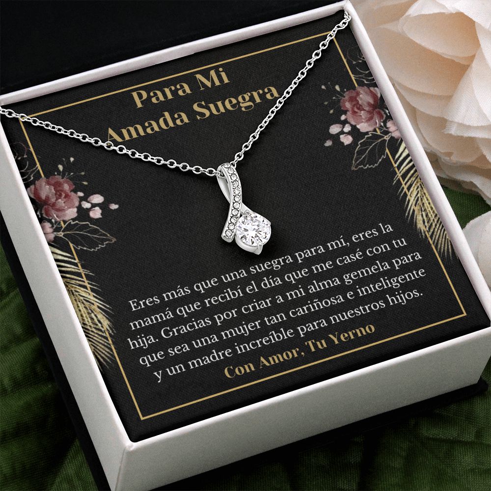 Suegra Collar Con Tarjeta De Yerno Spanish Mother-In-Gift From Son-In-Law