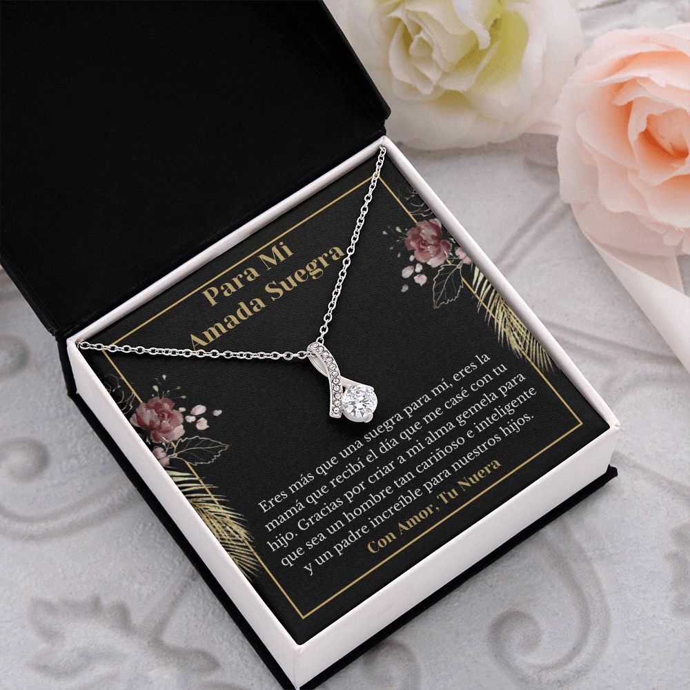 Suegra Collar Con Tarjeta De Nuera Spanish Mother-In-Gift For Daughter-In-Law