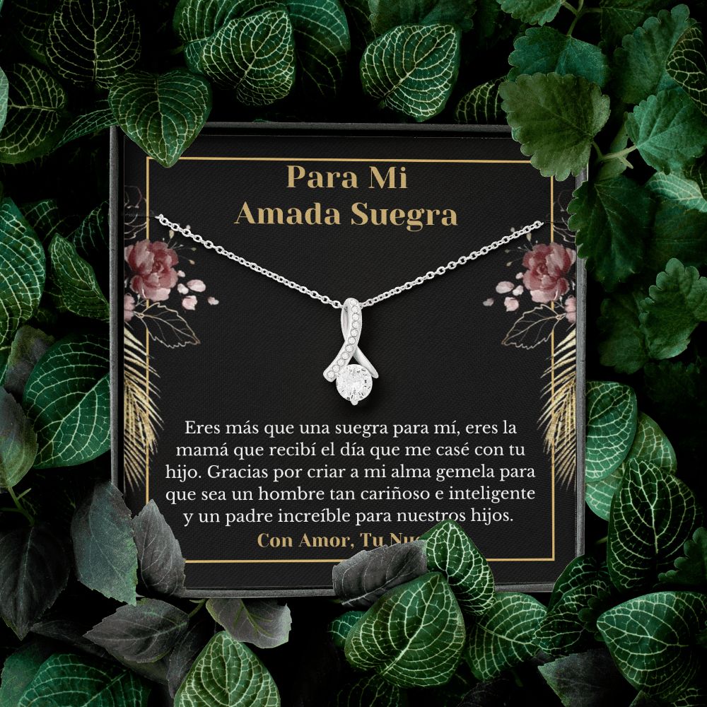 Suegra Collar Con Tarjeta De Nuera Spanish Mother-In-Gift For Daughter-In-Law