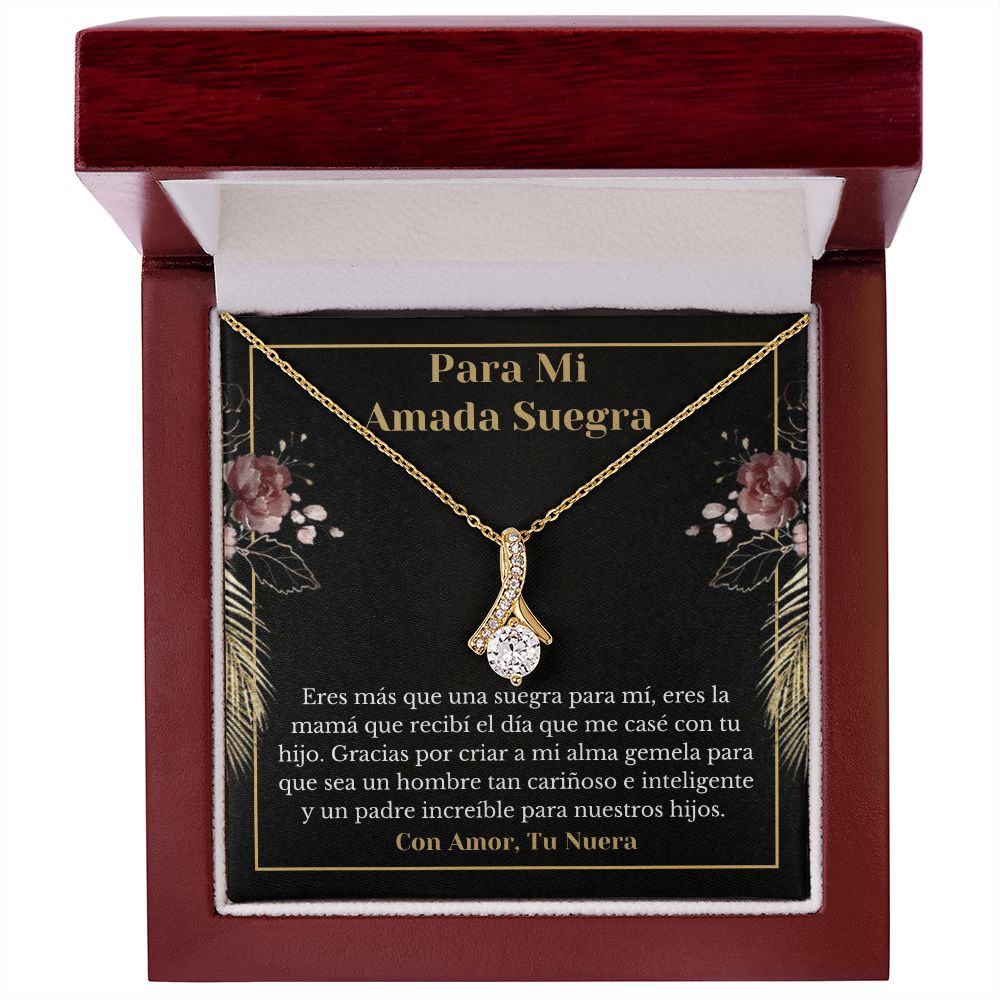 Suegra Collar Con Tarjeta De Nuera Spanish Mother-In-Gift For Daughter-In-Law