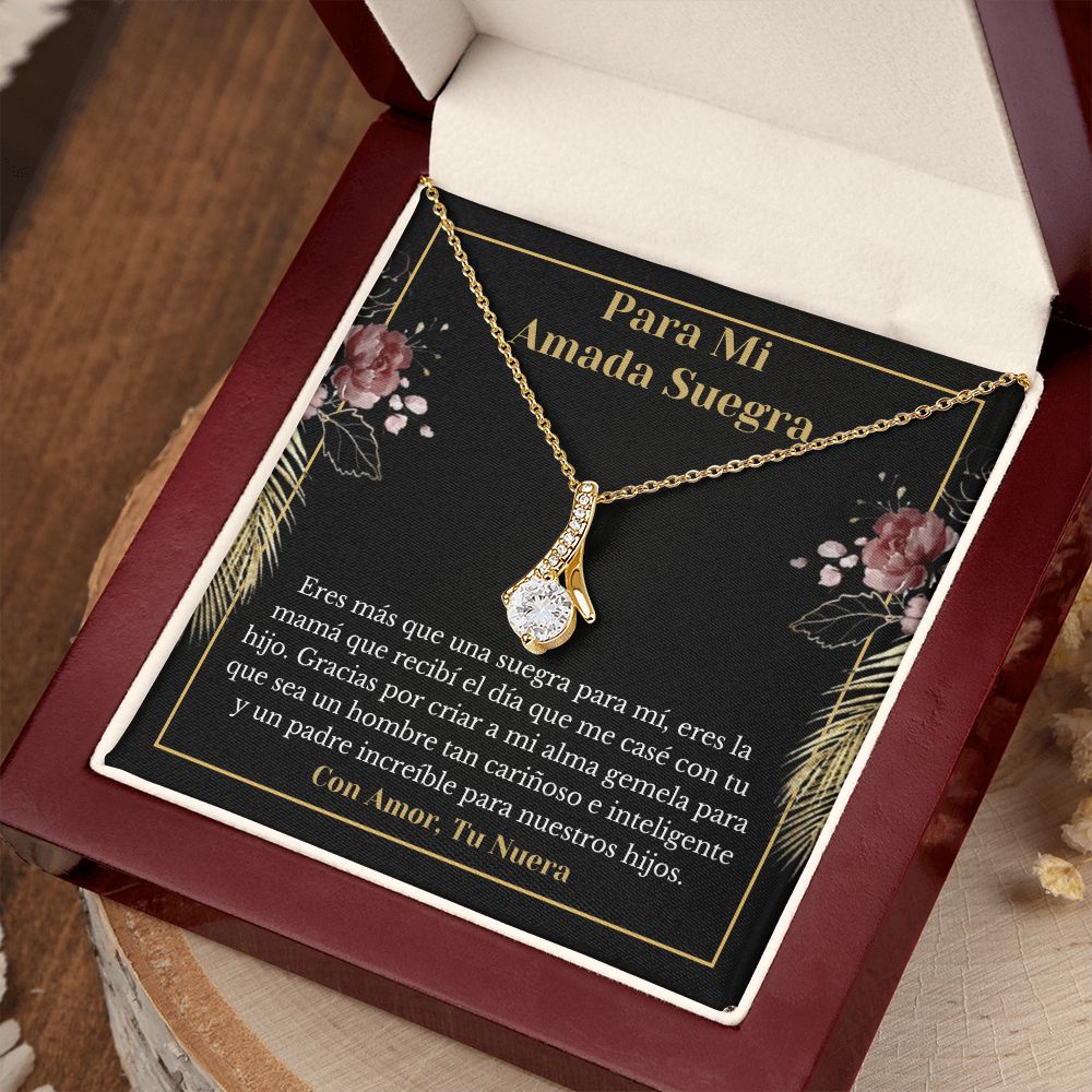 Suegra Collar Con Tarjeta De Nuera Spanish Mother-In-Gift For Daughter-In-Law
