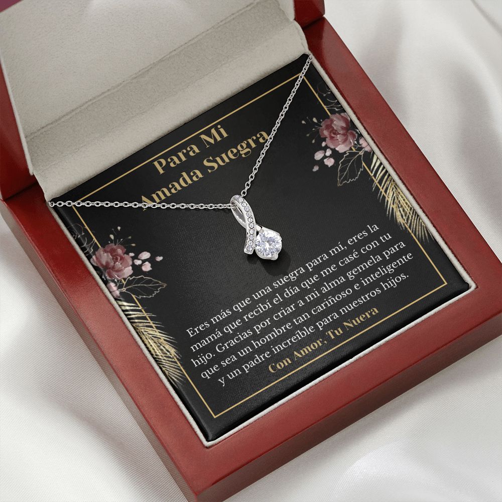 Suegra Collar Con Tarjeta De Nuera Spanish Mother-In-Gift For Daughter-In-Law