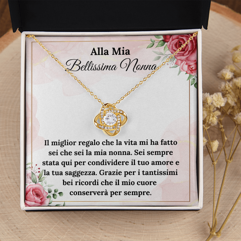 Bellissima Nonna Collan Regalo Italian Grandmother Message Card Gift