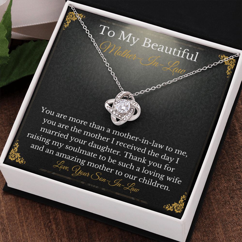 Sweet Mother-In-Law Necklace Card Gift From Son-In-Law