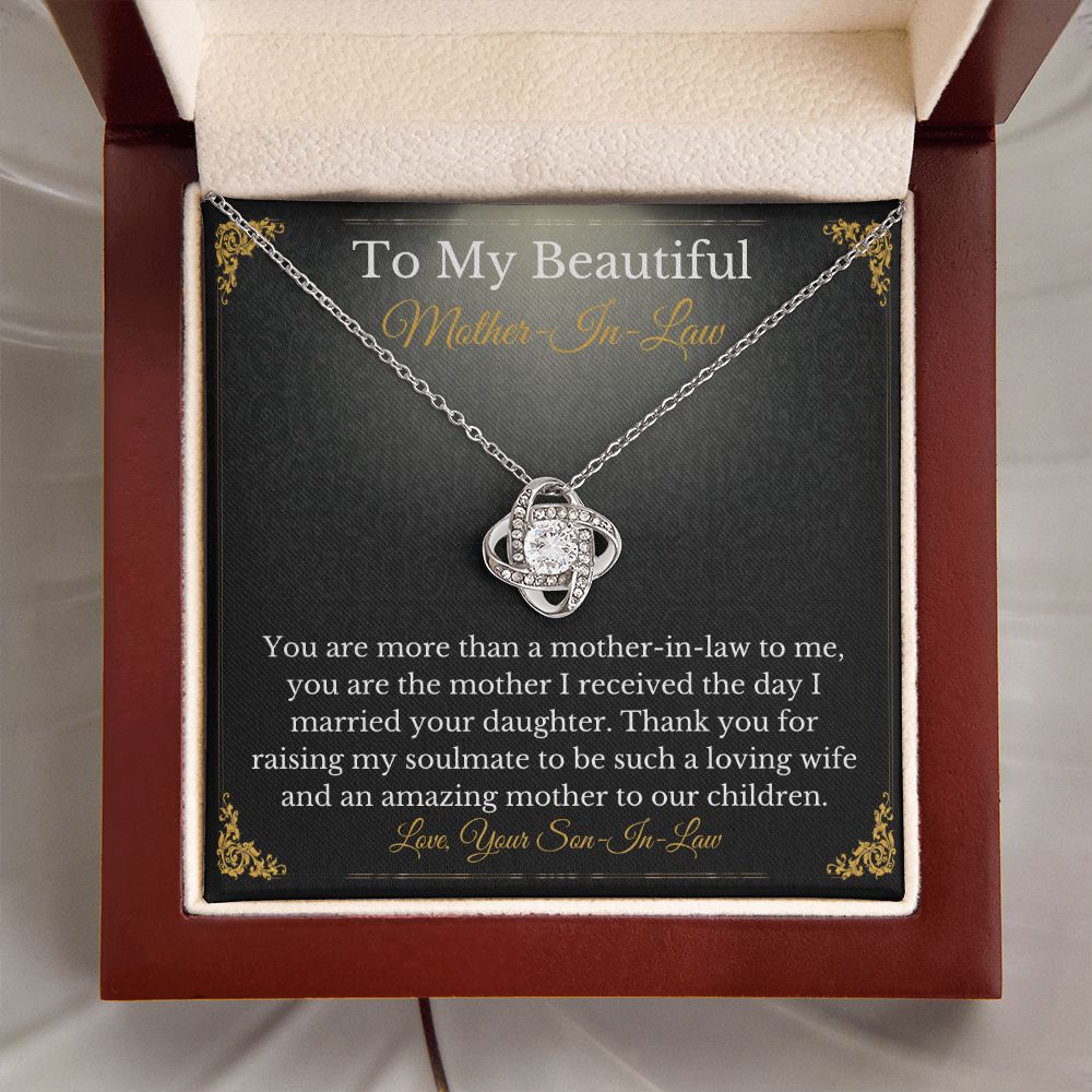 Sweet Mother-In-Law Necklace Card Gift From Son-In-Law