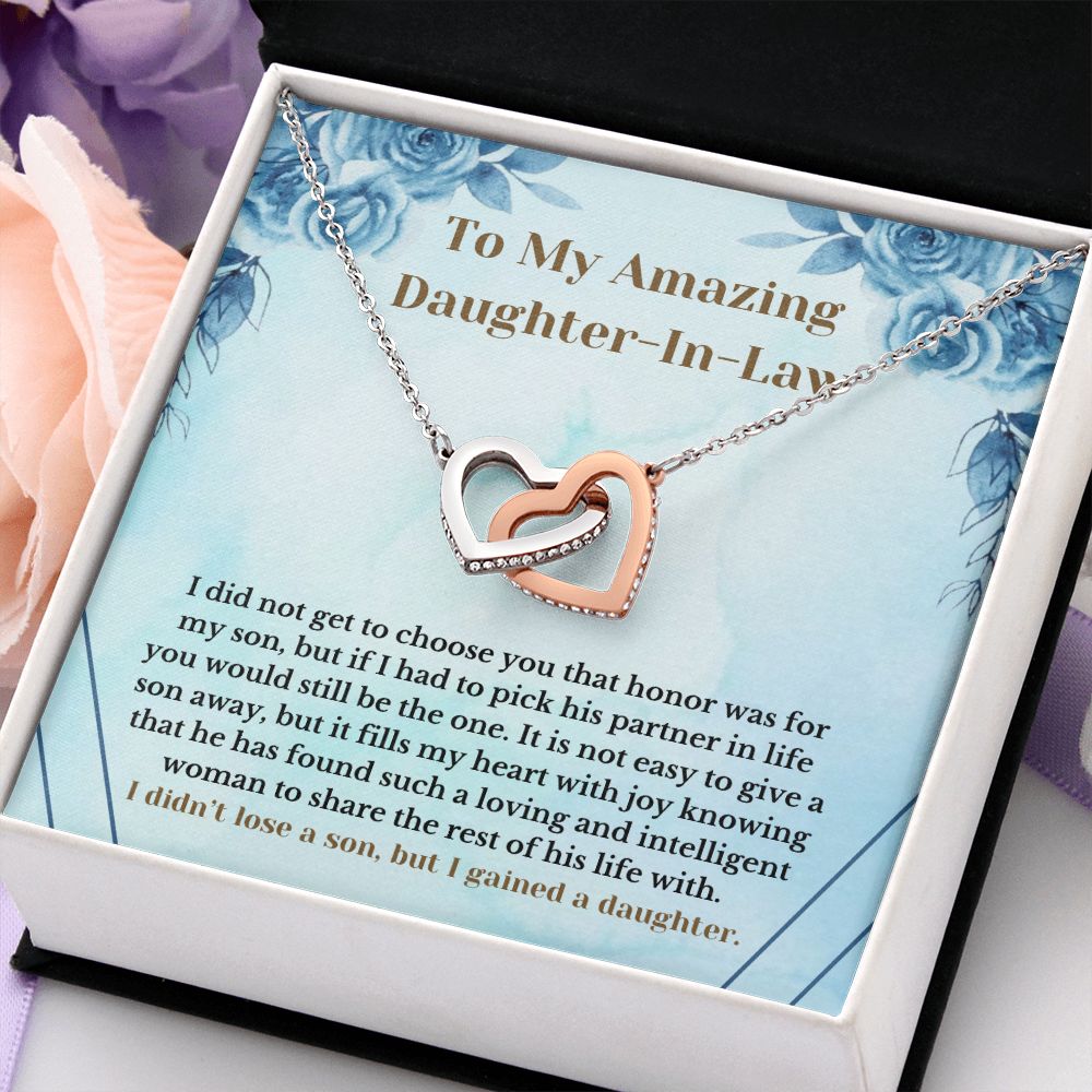 Amazing Daughter-In-Law Necklace Card Present