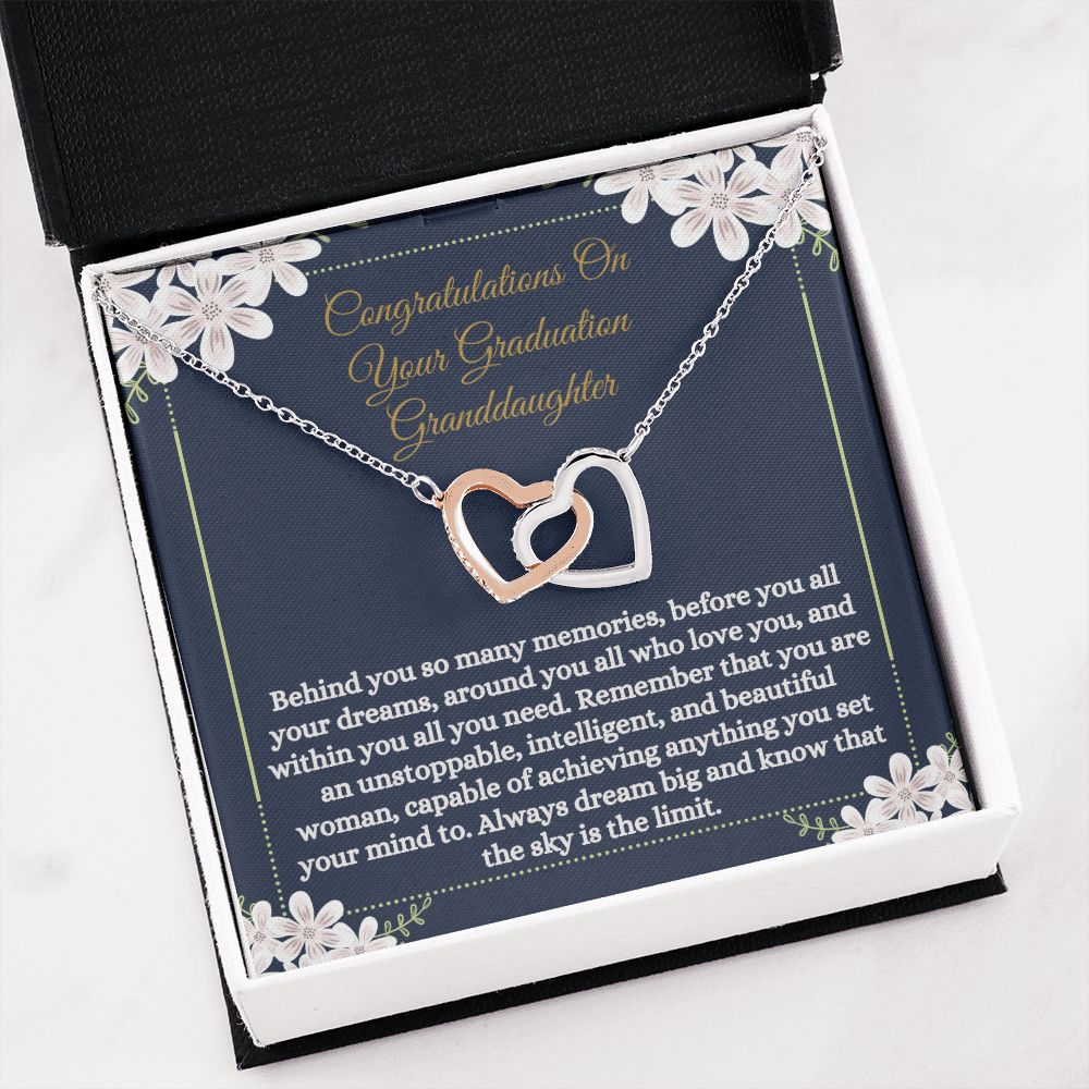 Graduation Granddaughter Necklace Congratulations Graduate Gift