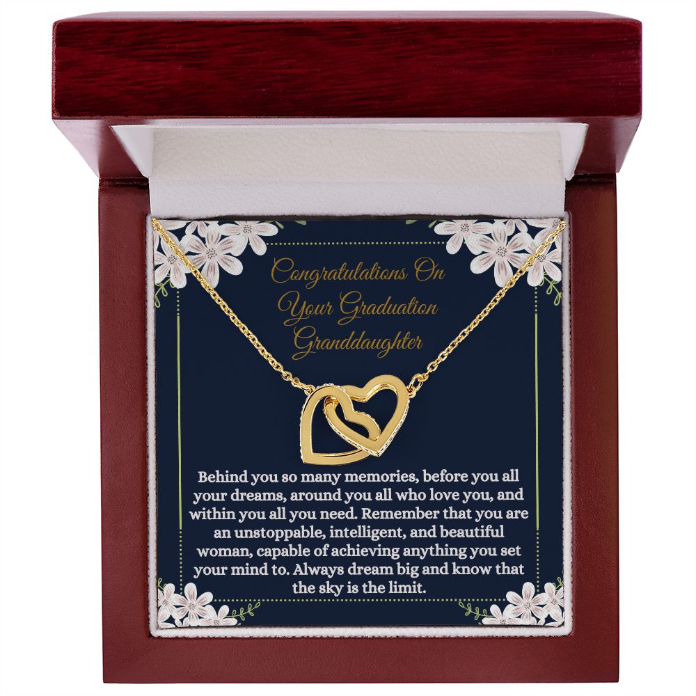 Graduation Granddaughter Necklace Congratulations Graduate Gift