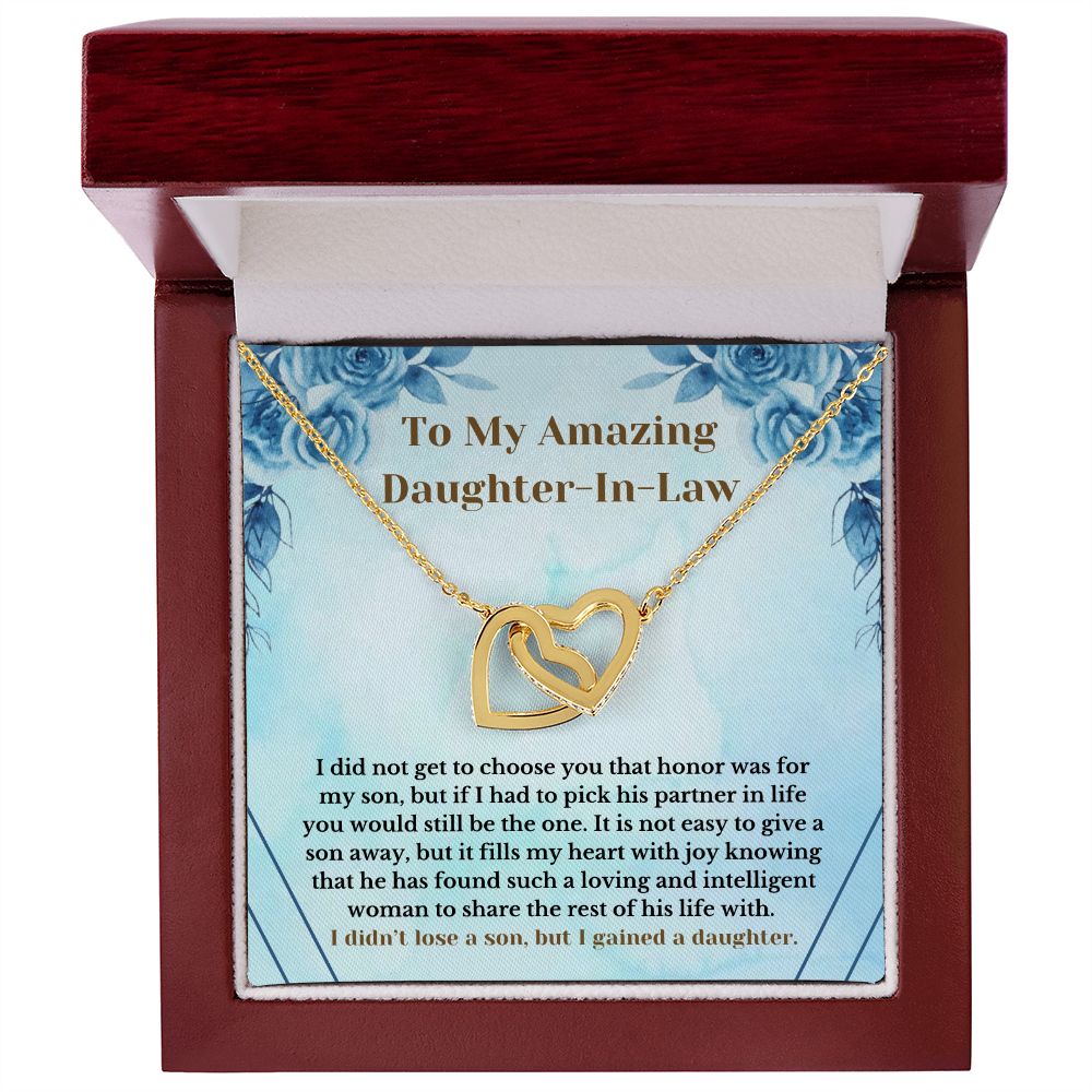 Amazing Daughter-In-Law Necklace Card Present