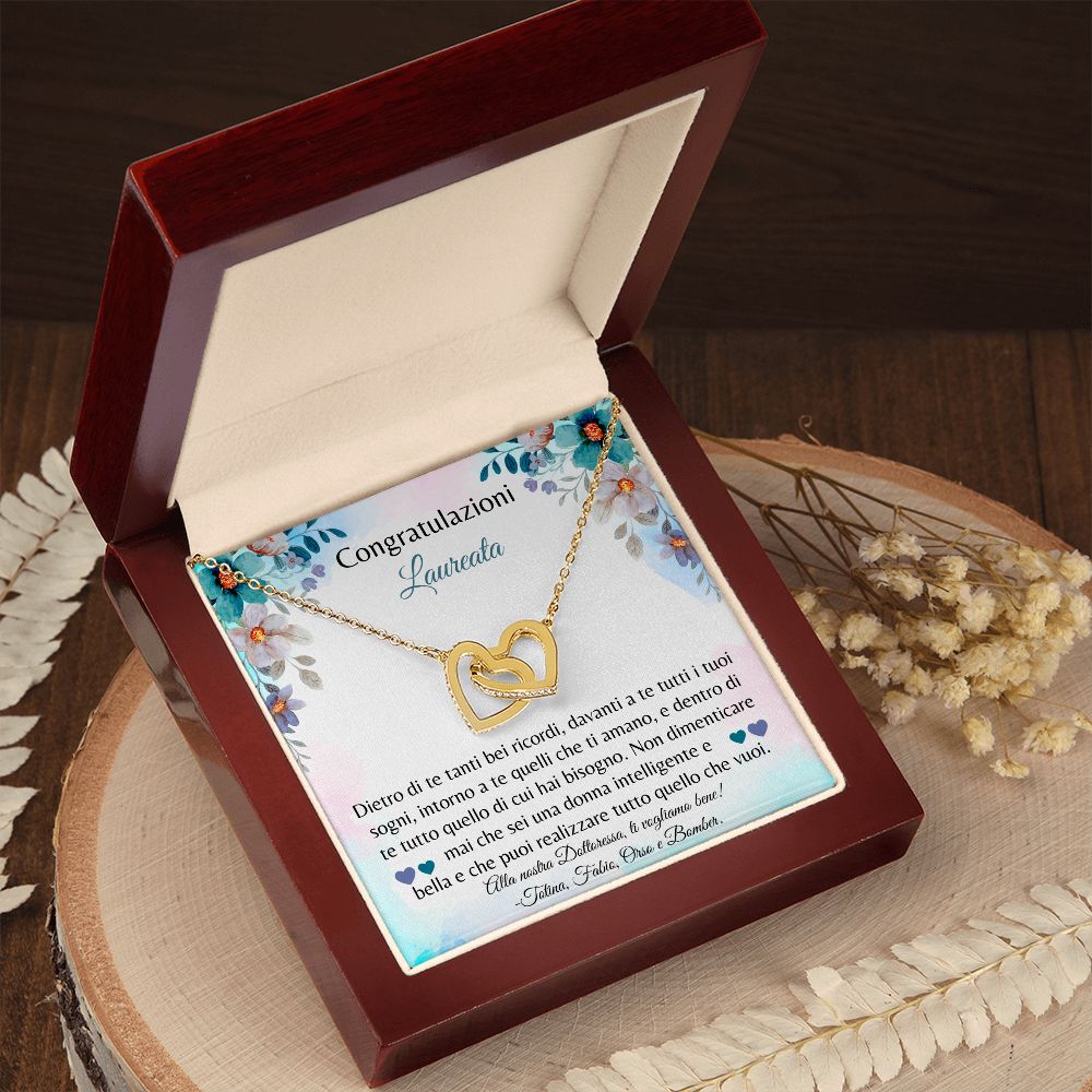 Italian Graduation Necklace | Congratulazioni Laureata Collana