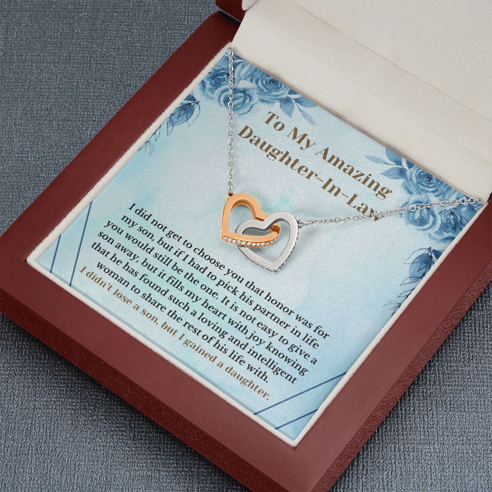Amazing Daughter-In-Law Necklace Card Present