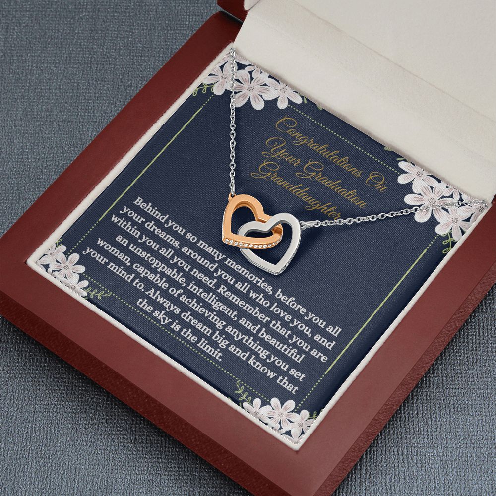 Graduation Granddaughter Necklace Congratulations Graduate Gift