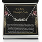 Personalized Sister Name Necklace Card Custom Gift