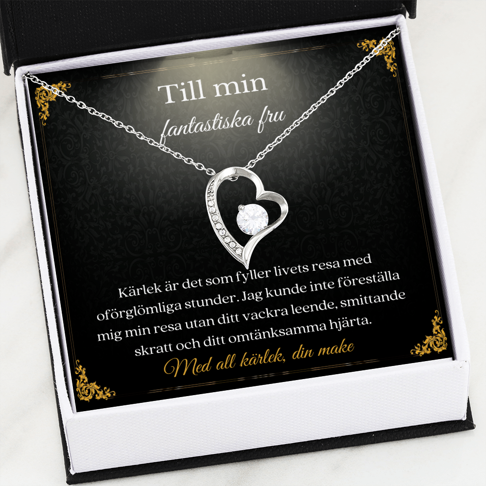 Fantastiska Fru Halsband Swedish Wife Necklace Card