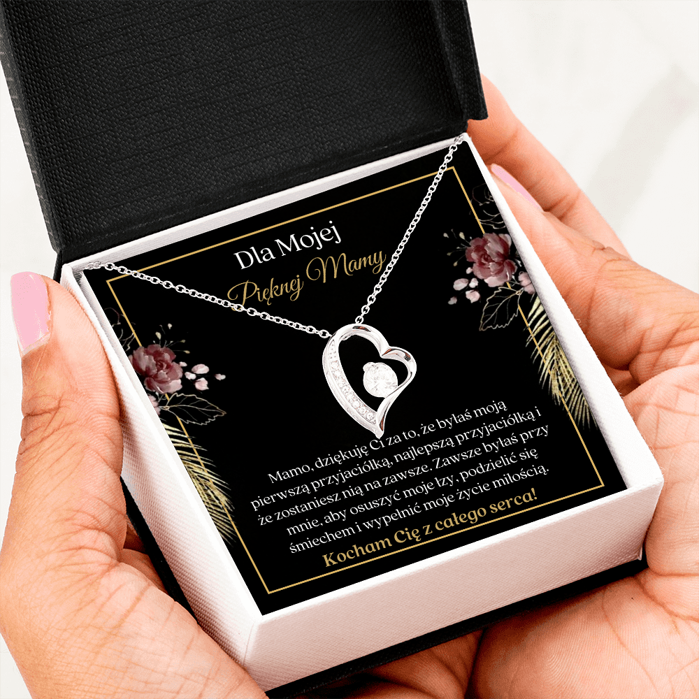 Pięknej Mamy Naszyjnik Polish Mother Necklace Card