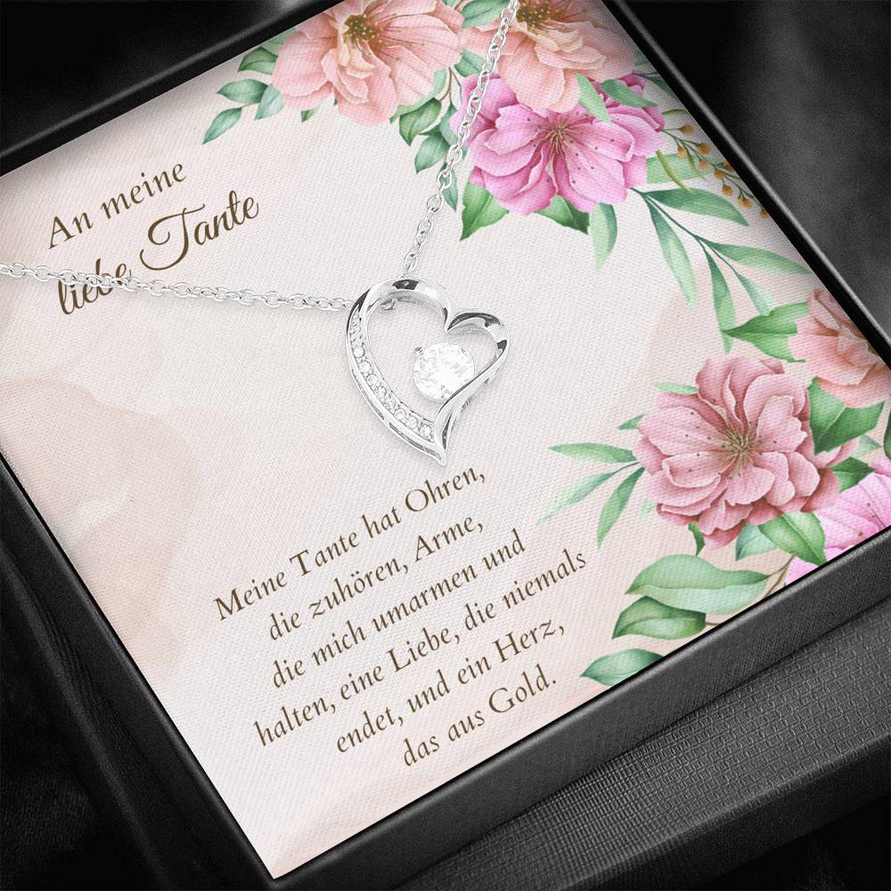 German aunt gift, necklace for German, German sayings