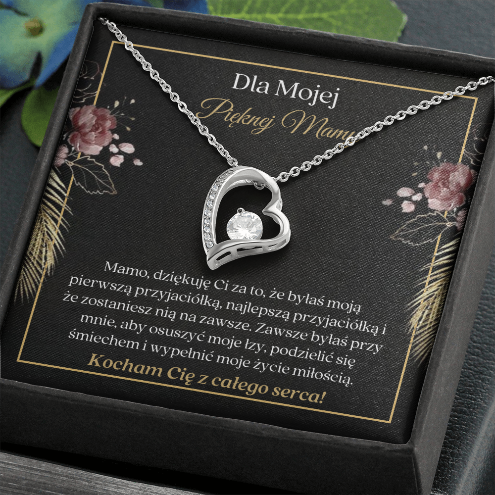 Pięknej Mamy Naszyjnik Polish Mother Necklace Card