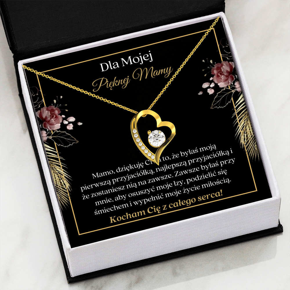 Pięknej Mamy Naszyjnik Polish Mother Necklace Card