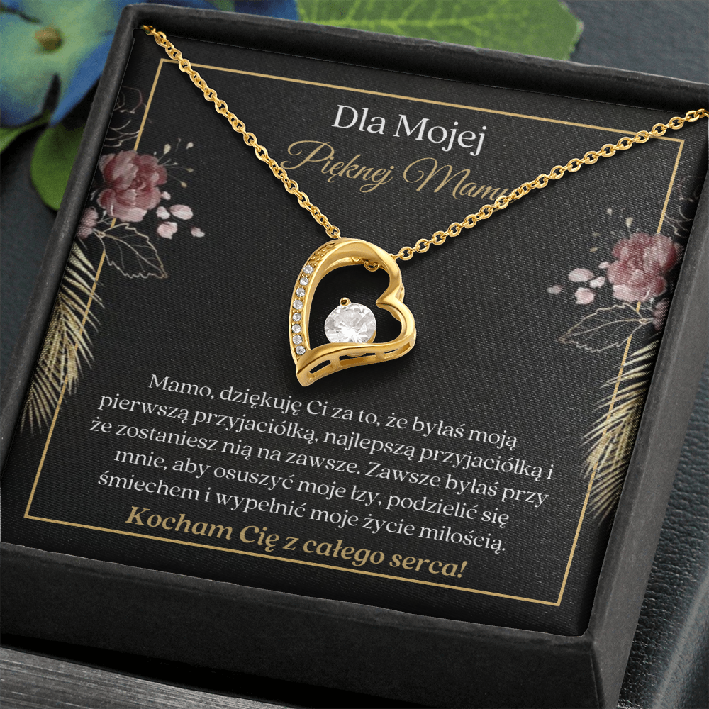 Pięknej Mamy Naszyjnik Polish Mother Necklace Card